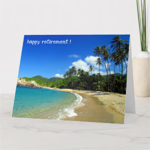 Carte retraite de la plage des caraïbes