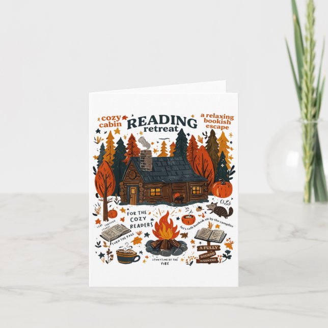 Carte Retraite de lecture fantôme Lire plus de livres dr (Devant)