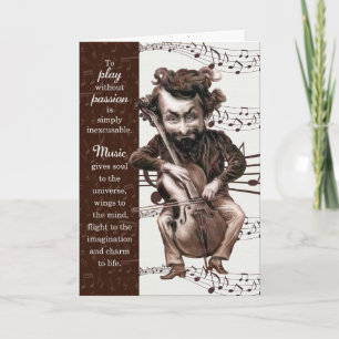 Carte Retraite de l'enseignant de musique Funny Vintage