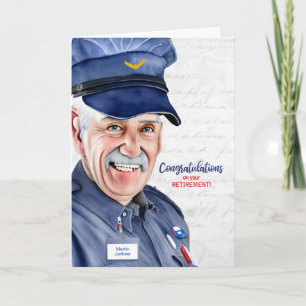 Carte Retraite de l'opérateur postal White Man
