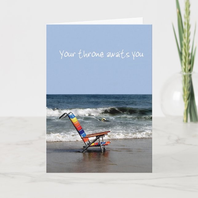 Carte Retraite de plage (Devant)