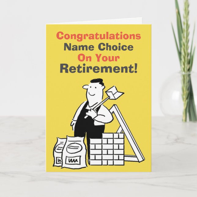 Carte Retraite du constructeur (Devant)