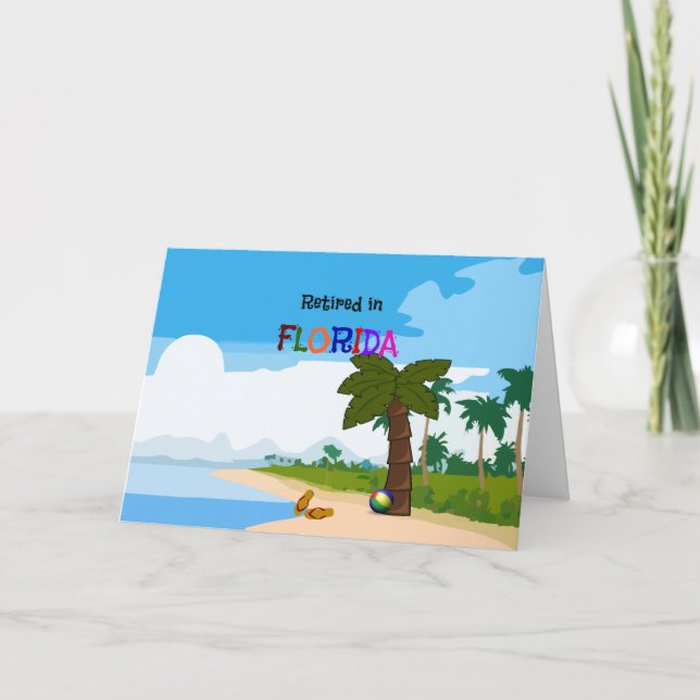 Carte Retraité en Floride (Devant)