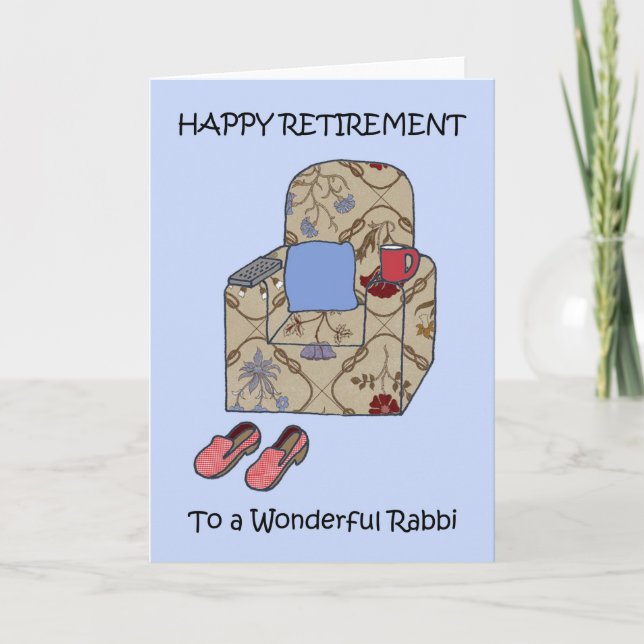 Carte Retraite heureuse de Rabbin (Devant)