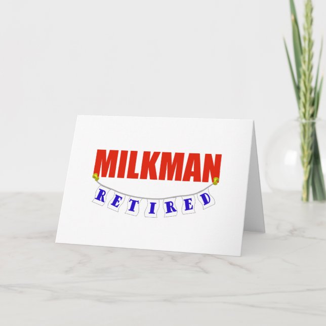 CARTE RETRAITÉ MILKMAN (Devant)
