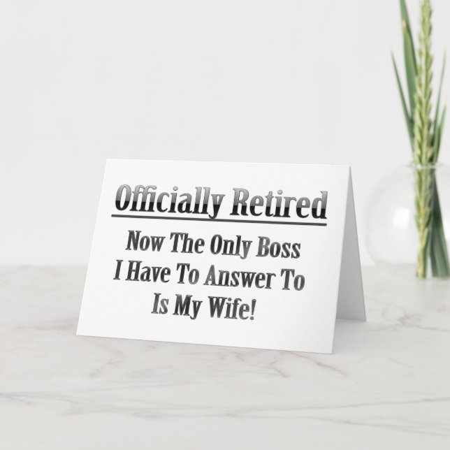 Carte Retraité officiellement (Devant)