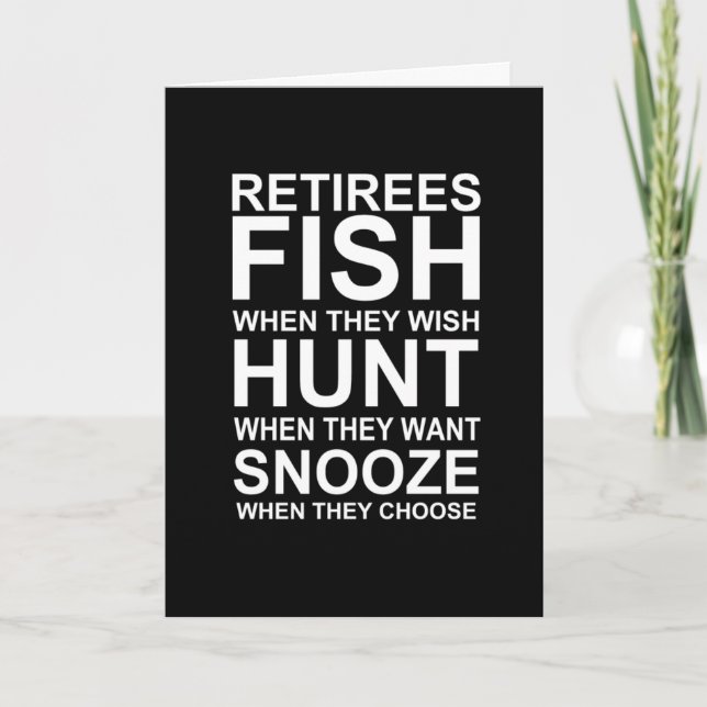 Carte Retraite poisson quand ils le souhaitent (Devant)
