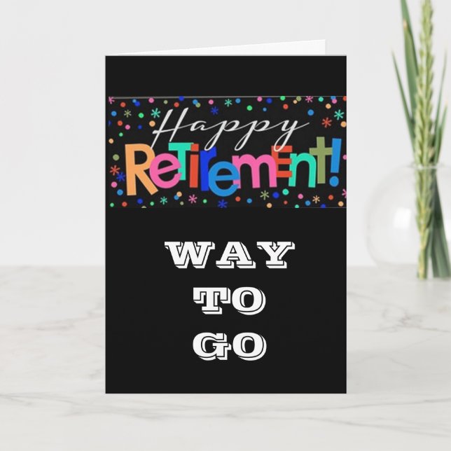 CARTE ***RETRAITE*** TEMPS DE VOS FÉLICITATIONS DE VIE (Devant)