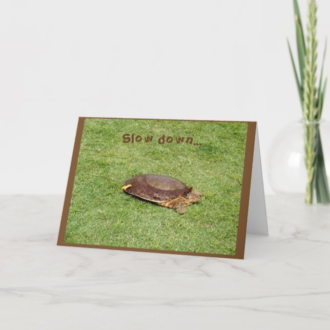 Carte Retraite - Tortue basse sur le terrain de golf (Devant)
