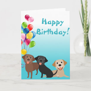 Carte Retriever du Labrador animal de laboratoire avec d