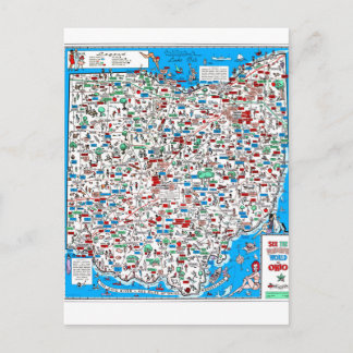 Carte Retro 1966 Ohio