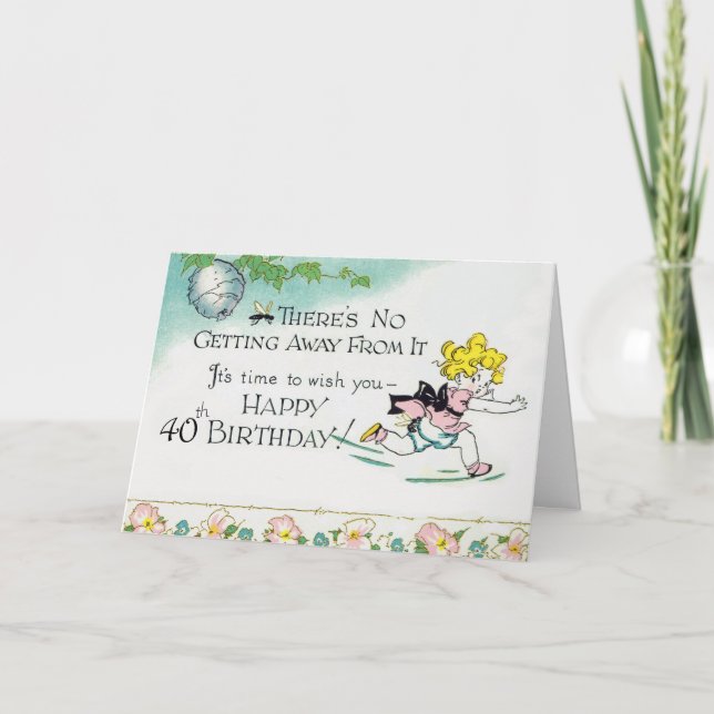 Carte Retro 40e anniversaire (Devant)