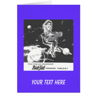 Carte - rétro annonce de planche à repasser des