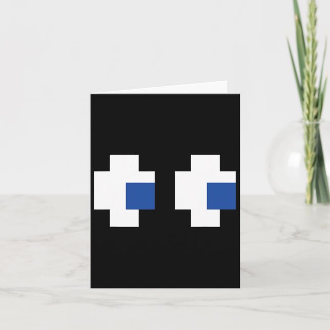 Carte Retro Arcade Gaming Halloween Ghost Partner Group (Devant)