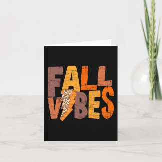 Carte Retro Automne Vibes Saison Citrouille Automne Homm