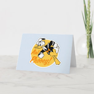 Carte Rétro Badge Donald Duck "Oh zut alors"