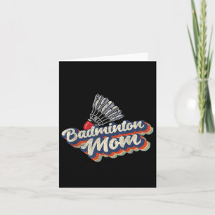 Carte Retro Badminton Team Sport Player Coach les années