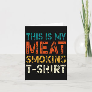 Carte Retro Bbq Smoker Vintage Us Drapeau Voici Ma Viand