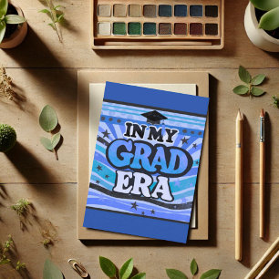 Carte Retro Blue Stylish Amusement Dans Ma Citation De L