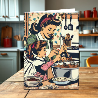 Carte Retro Bonne fille d'anniversaire