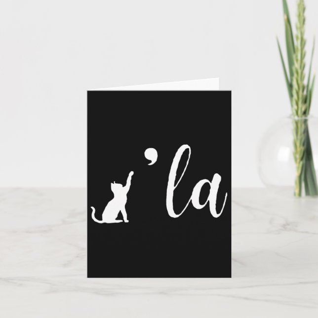 Carte Retro Cat Comma La Kamala Harris Pour Président 20 (Devant)