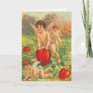 Carte Retro Cherub Valentine