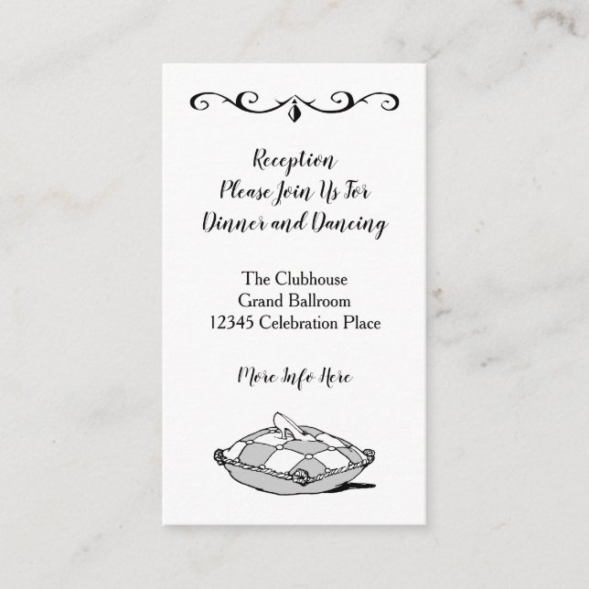 Carte Retro Cinderella Black White personnalisée (Devant)