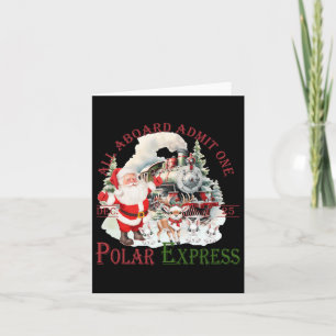 Carte Retro Croire Train Pôle Nord Polar Express Tout A