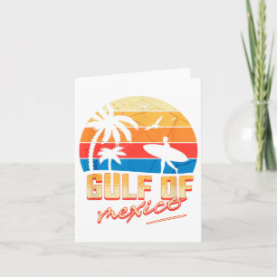 Carte Retro Eté Golfe Du Mexique Forever Beach Golfo De