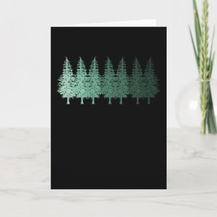 Carte RETRO FORET RANDONNEE Chasseur Bûcheron Randonneur