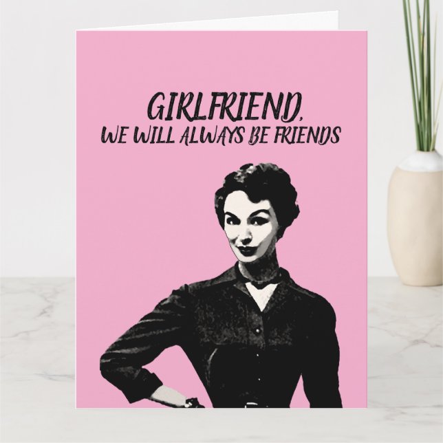 CARTE RETRO FUNNY FUNNY BANTHDAE GREETING CARD (Devant)
