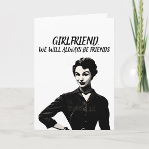 CARTE RETRO FUNNY FUNNY BANTHDAY FEMALE FRIEND CARD
