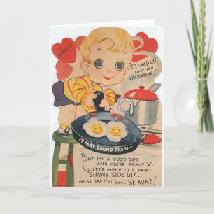 Carte Retro Good Egg Valentine's Day Card