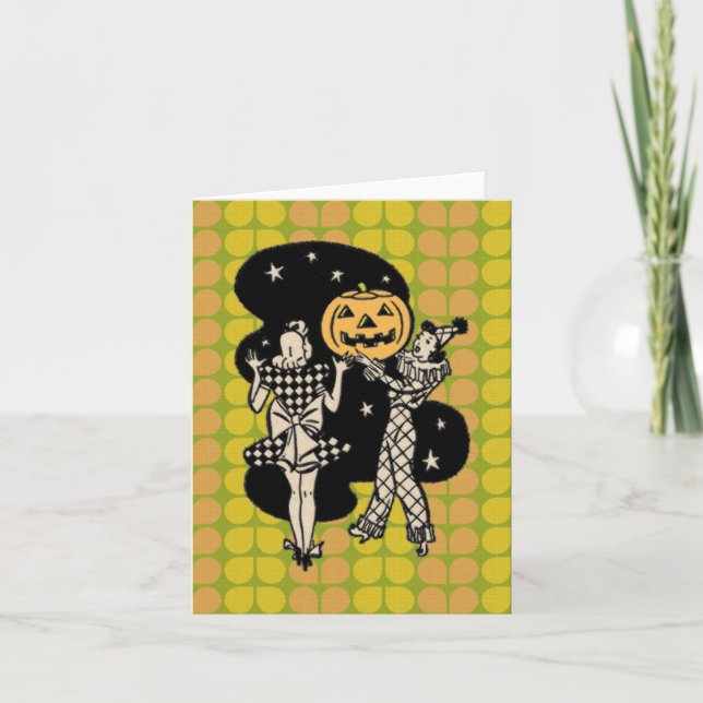 Carte Rétro Halloween Ladlies (Devant)