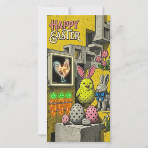Carte Rétro Joyeuses Pâques