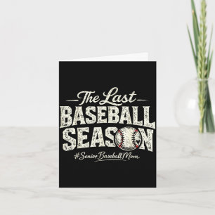 Carte Rétro la dernière saison de baseball maman de base