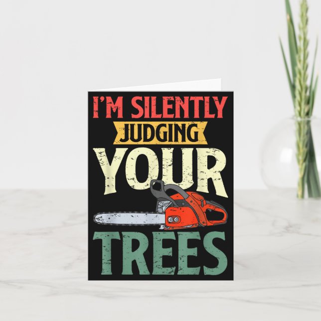 Carte Retro Logger Lumberjack Arborist Dad Apparel Co. S (Devant)