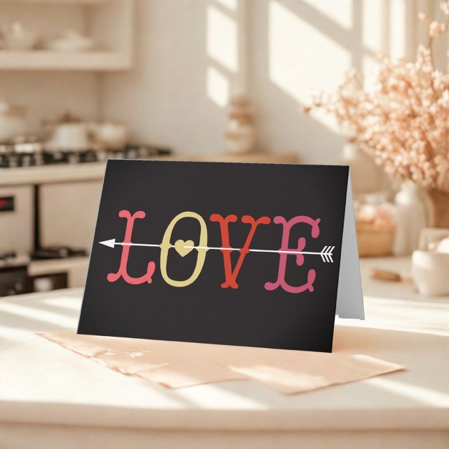 Carte Retro Love Valentine's Day (Créateur téléchargé)