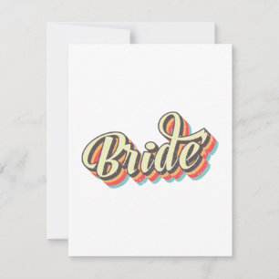 Carte Retro Mariées Babes, Bachelorette cadeau de fête d