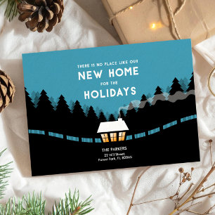 Carte Retro nouvelle maison pour les vacances dans les b