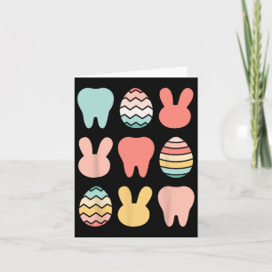 Carte Retro Pâques Dentiste Dental Istant Oral Hygiénist