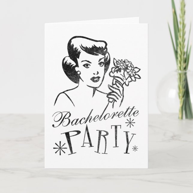 Carte Rétro partie de Bachelorette (Devant)