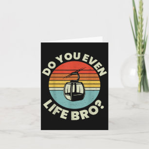Carte Retro Ski Vintage Vous Même Soulevez Bro_ _2