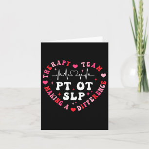 Carte Rétro Slp Ot Pt Valentines jour coeur amour Thérap