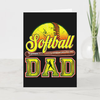 Carte Retro Softll Papa Fête des Pères 