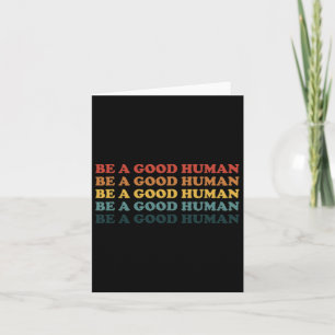 Carte Retro Soyez Une Bonne Bonté Humaine Dit Positif Me