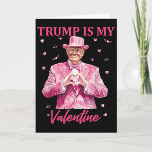 Carte Rétro Trump est mon Valentin Trump jour de la Sain