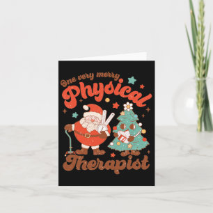 Carte Retro Un très joli physiothérapeute Père Noël Chri