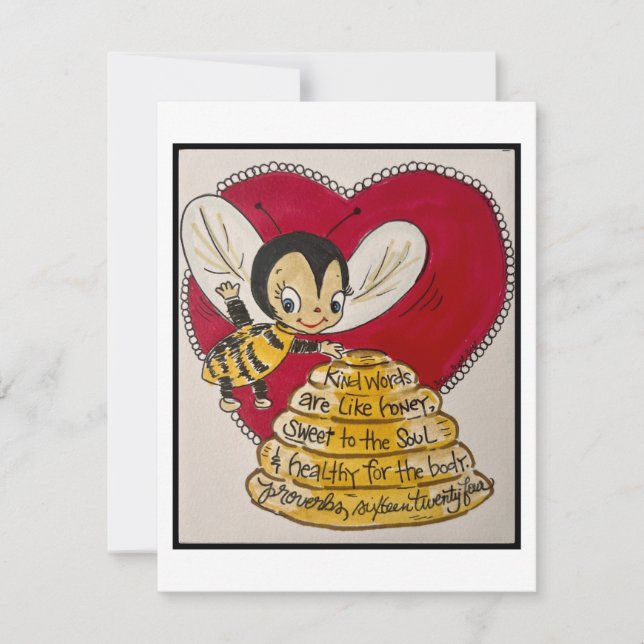 Carte Retro Valentine (Devant)