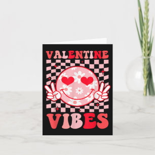 Carte Retro Valentines Day Coeur Valentine Vibes Boys Gi
